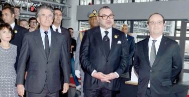 Paris : Présentation à SM le Roi et au président français du projet de Centre Culturel du Maroc à Paris