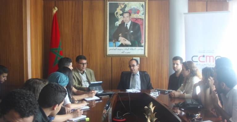 Des étudiants journalistes en visite au Conseil de la communauté marocaine à l’étranger