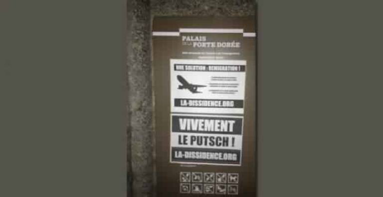 Paris: Racist leaflets pasted on the façade of the Immigration History Museum