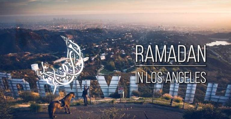 Ramadan in Los Angeles, striving for an atmosphere reminiscent of the one in the home country