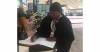 Ms. Fatou Bensouda signs the CCME&#039;s visitors book
