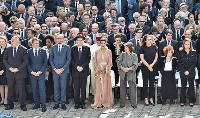 SAR la Princesse Lalla Meryem prend part à Paris à la cérémonie d&#039;hommage national à Simone Veil