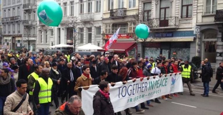 Bruxelles : 4000 marcheurs pour la liberté et le respect