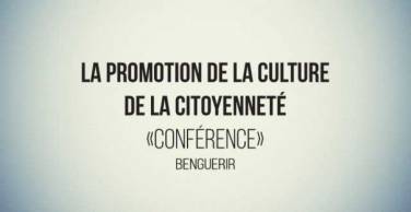 Conférence : « La promotion de la culture de la citoyenneté »