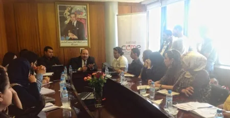 Des étudiants en journalisme en visite au CCME