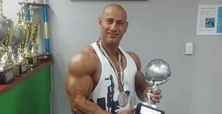 Hassan Bouchajra winner of the Asian Bodybuilding championship in Australia