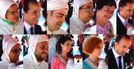 Moroccans of the world decorated on the occasion of the feast of the Throne