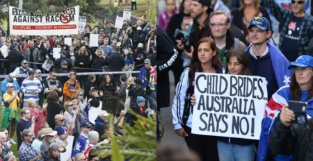 تظاهرات معادية للإسلام واخرى مضادة في استراليا