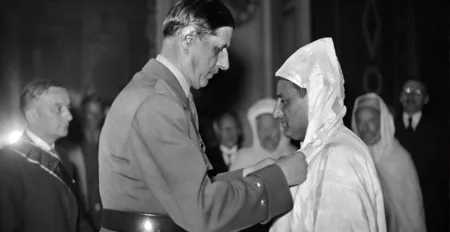 ندوة بالرباط تعرض بطولات الجنود المغاربة خلال مساندهم لفرنسا في مواجهة الفاشية صورة الجنرال دوغول