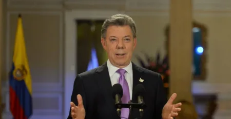 Event: The Colombian president Juan Manuel Santos awarded by the Nobel Prize