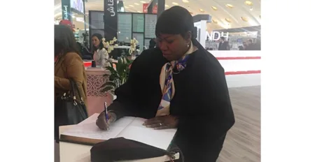 Ms. Fatou Bensouda signs the CCME’s visitors book