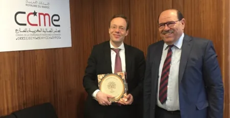 A German delegation from the Ministry of foreign affairs at the CCME