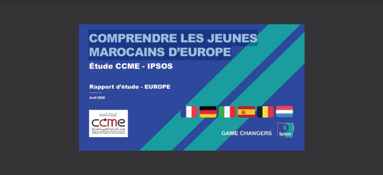 Comprendre les jeunes marocains d'europe, CCME - IPSOS