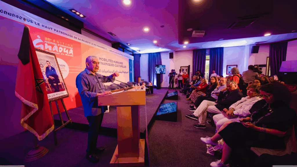 Driss El Yazami, lors de la leçon inaugurale du Forum des Droits Humains du Festival Gnaoua et Musiques du Monde.
