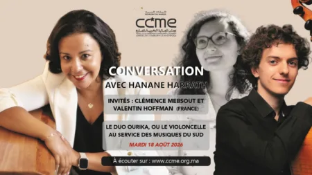 Hanane harrath reçoit Hoffman et Mebsout dans les podcasts du CCME