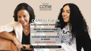 Chourouk Hriech, artiste franco-marocaine dessinant à l’encre de Chine